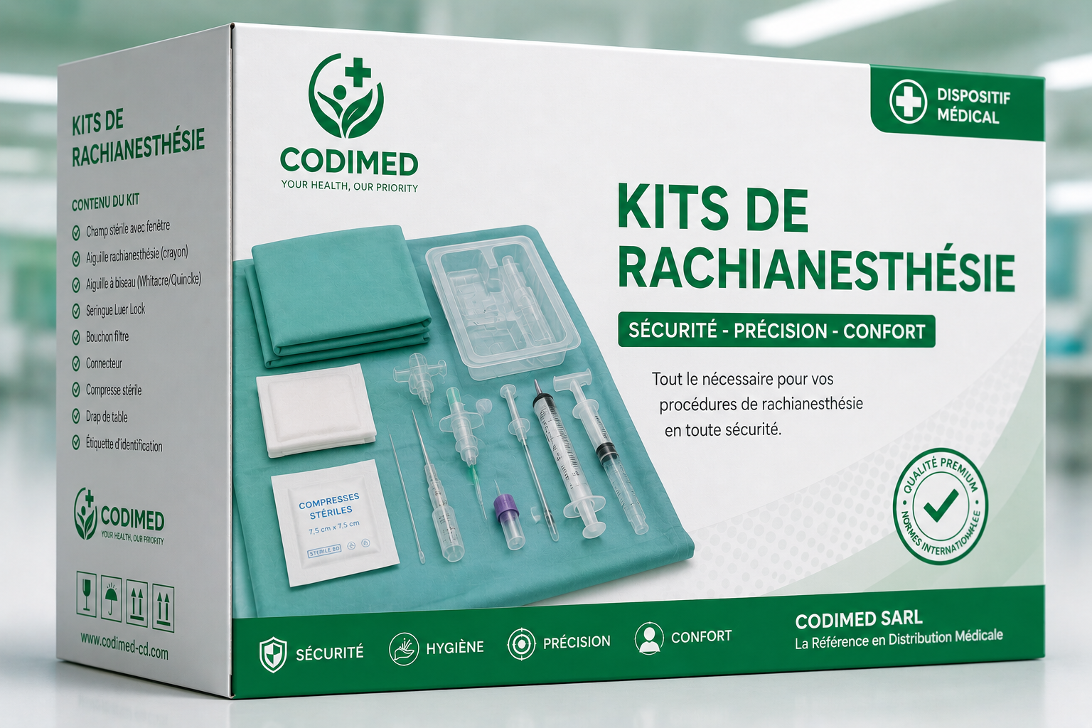 Kit de rachianesthésie