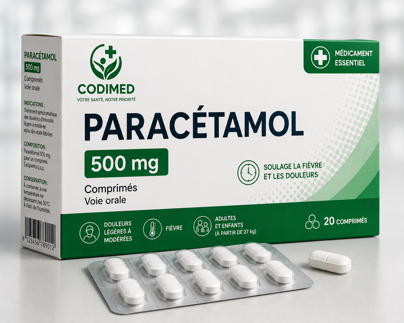 Paracétamol 500 mg